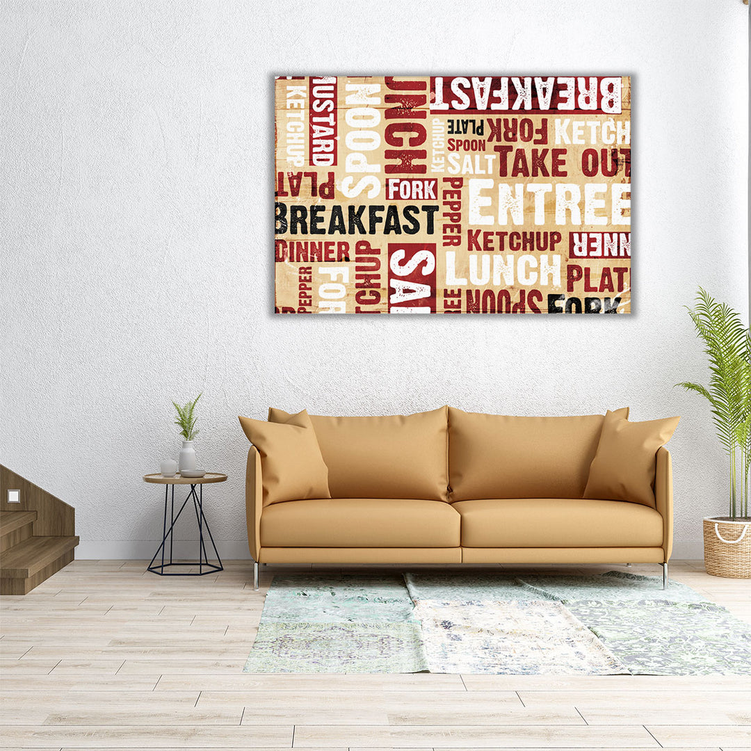 Breakfast Lunch - Canvas Print Wall Art