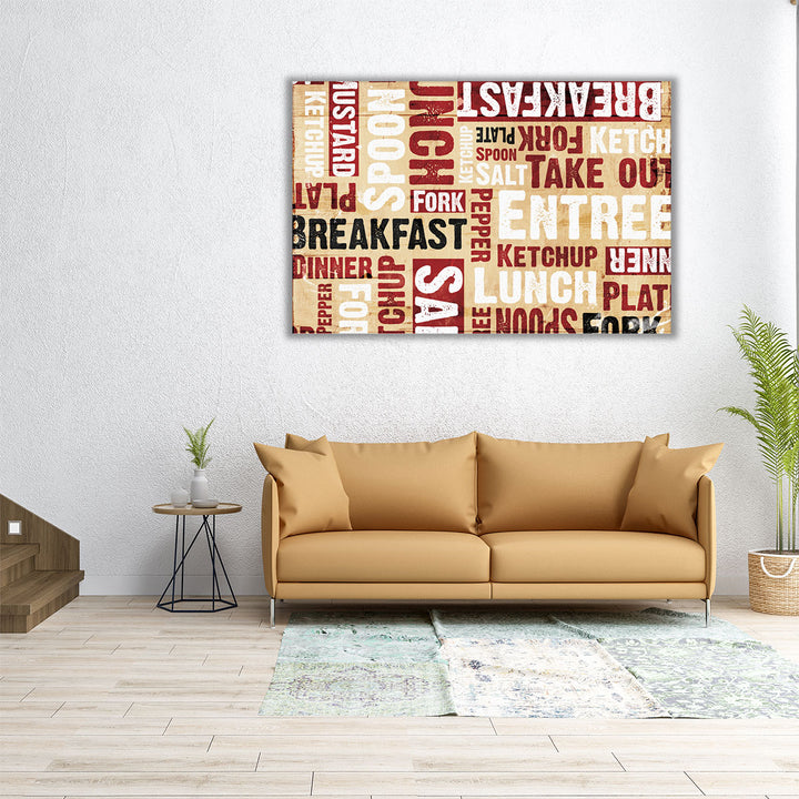 Breakfast Lunch - Canvas Print Wall Art