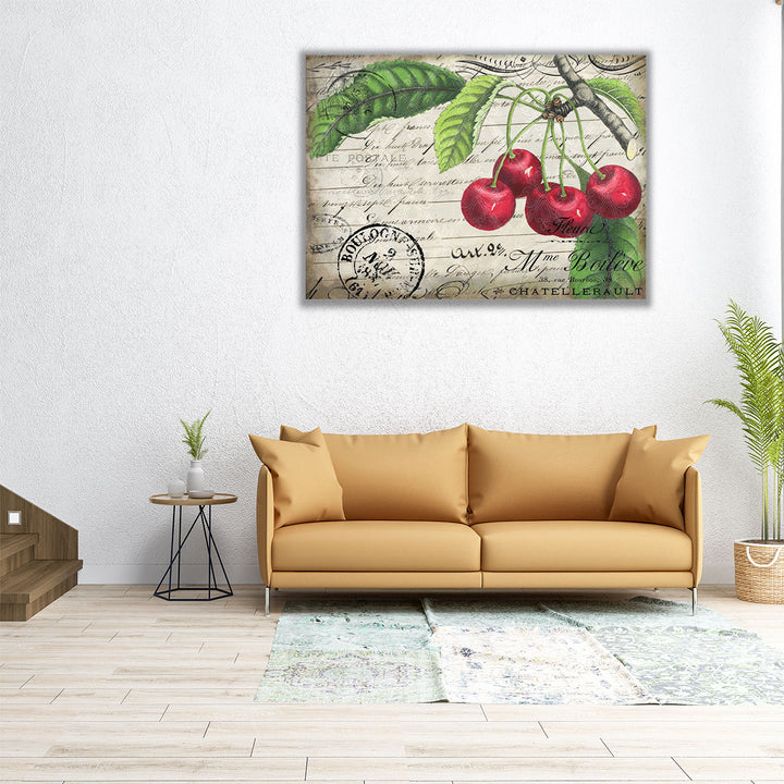 Vintage Cherries - Canvas Print Wall Art