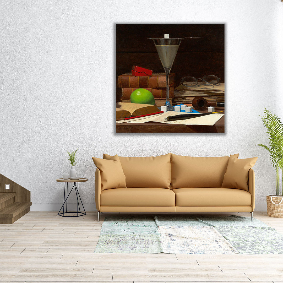12×12 wrapped canvas displaying cocktail art