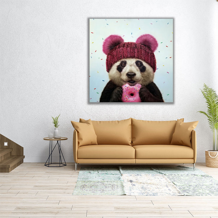 First Bite - Canvas Print Wall Art