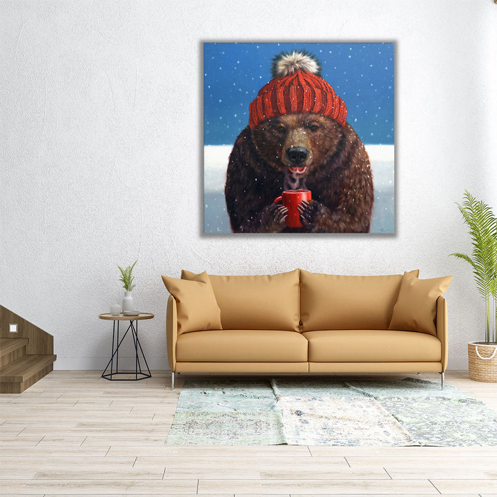 First Sip - Canvas Print Wall Art