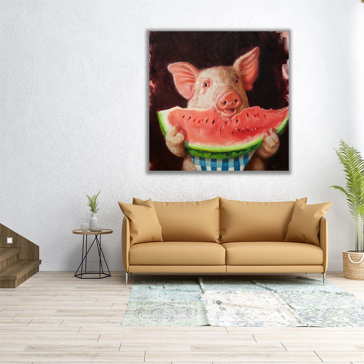 Pig Out - Canvas Print Wall Art