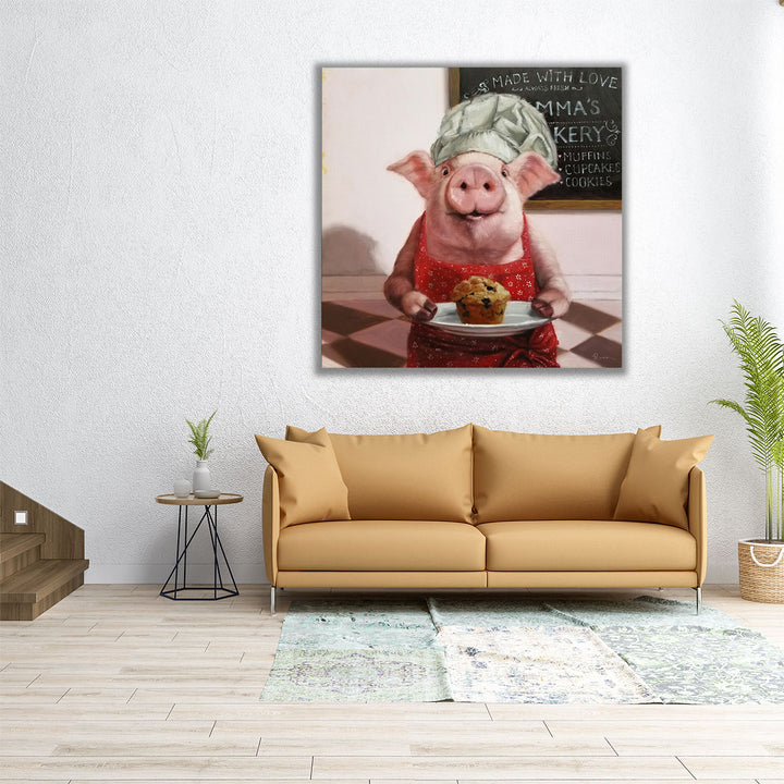 Pinkies Bakery - Canvas Print Wall Art