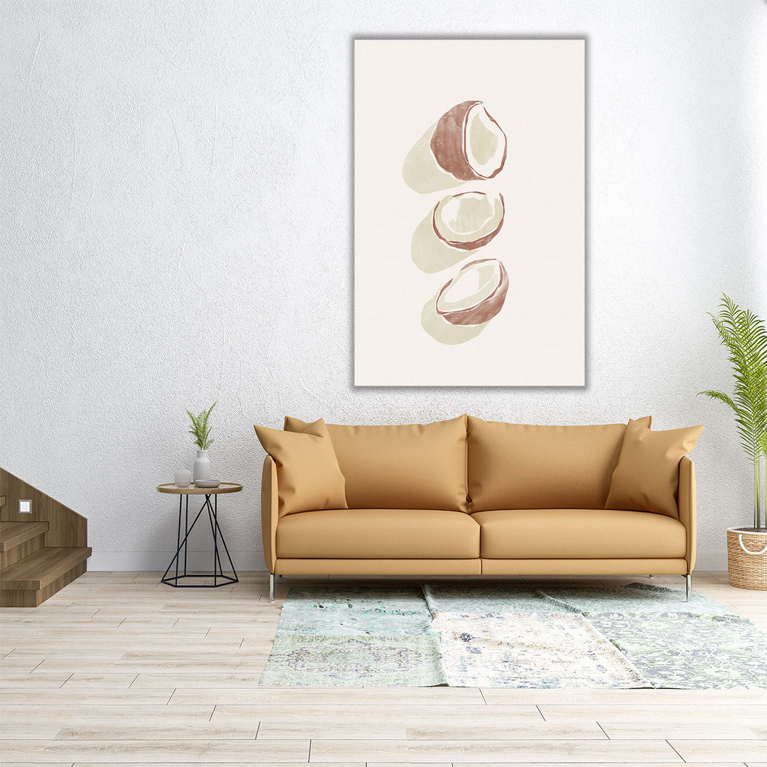 Tropical Coconuts - Canvas Print Wall Art