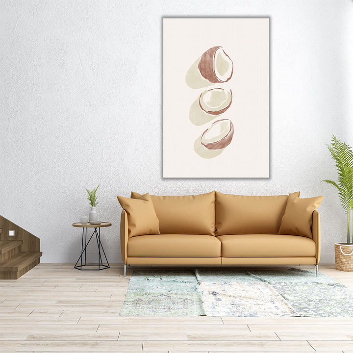 Tropical Coconuts - Canvas Print Wall Art