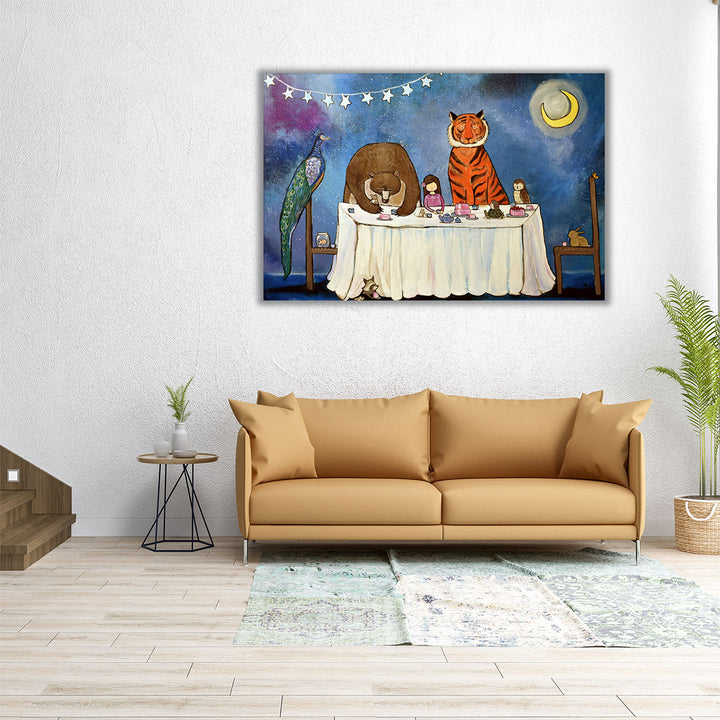 Cake and Tea - Canvas Print Wall Art