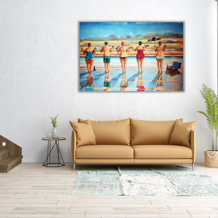 Sunset Picnic - Canvas Print Wall Art