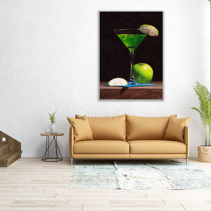 Sour Apple Martini - Canvas Print Wall Art