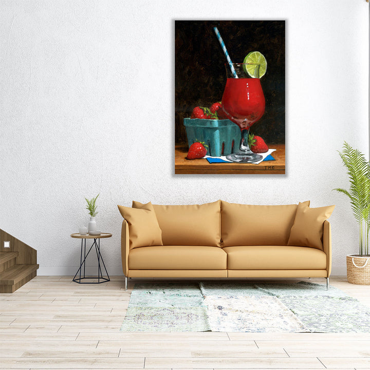 Strawberry Daquiri - Canvas Print Wall Art