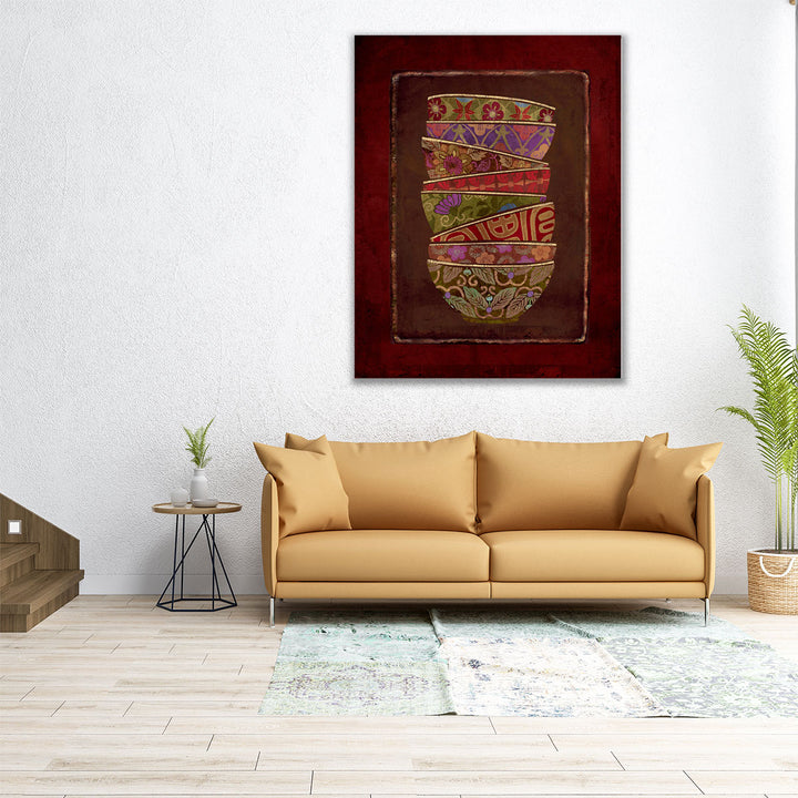 Asian Bowls I - Canvas Print Wall Art