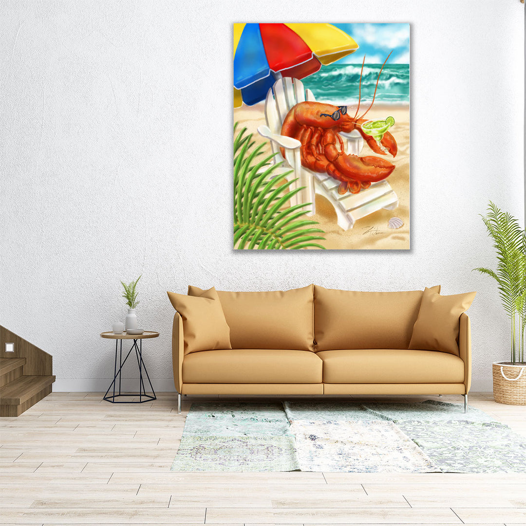 Beach Friends - Lobster - Canvas Print Wall Art