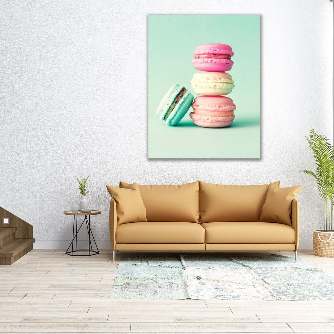 French Macarons - Canvas Print Wall Art