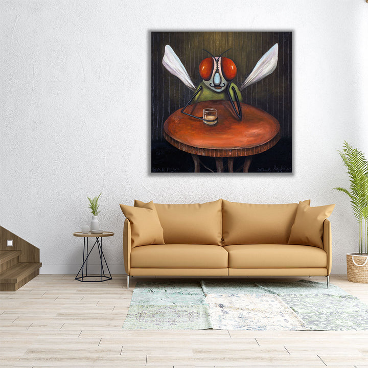 Bar Fly - Canvas Print Wall Art