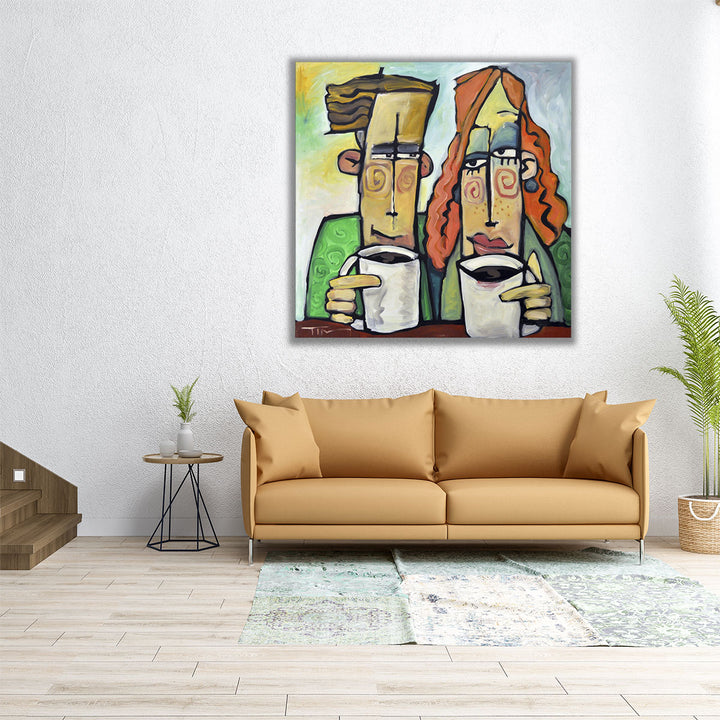 Coffee Date - Canvas Print Wall Art