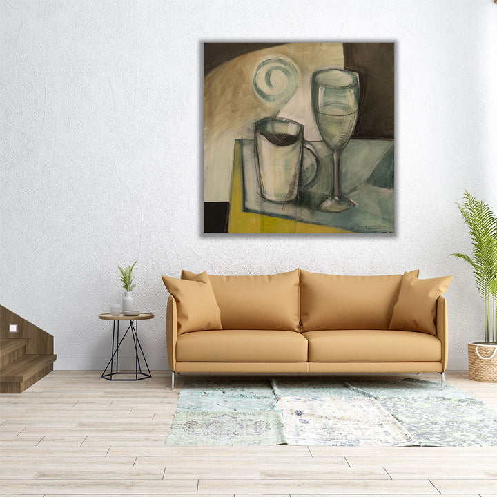 Coffee Wine - Canvas Print Wall Art