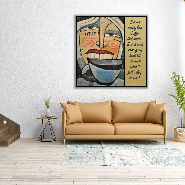 Doesn't Like Coffee - Canvas Print Wall Art