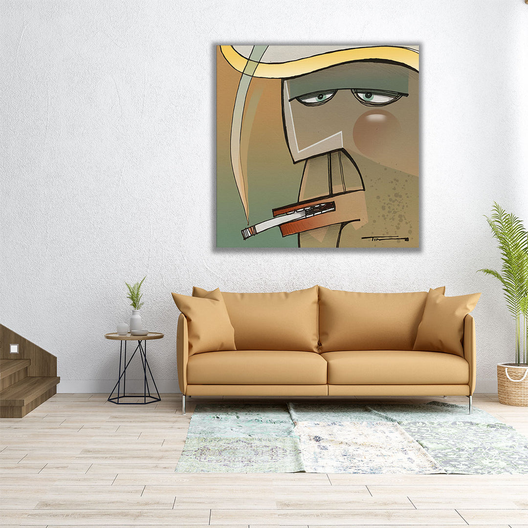 Square Smoker - Canvas Print Wall Art