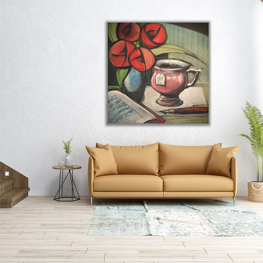 Tearose Journal - Canvas Print Wall Art
