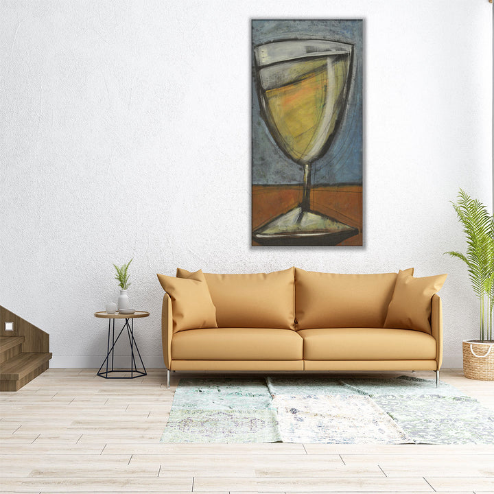 Glass Of White - Canvas Print Wall Art
