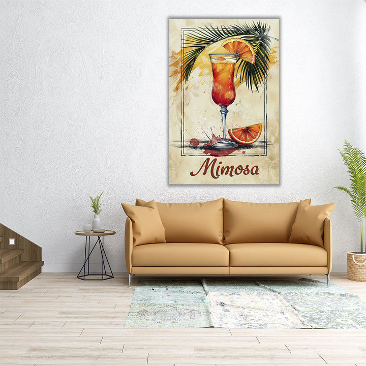 Mimosa Drink - Canvas Print Wall Art
