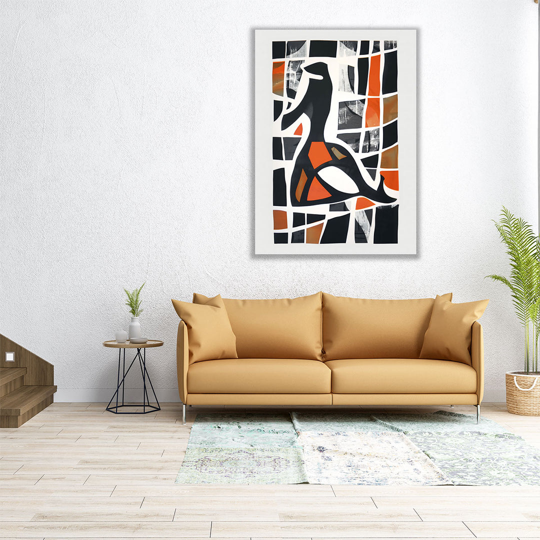 Geometric Aviary - Canvas Print Wall Art