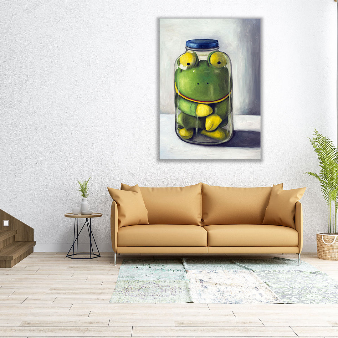 Preserving Childhood Frog - Canvas Print Wall Art