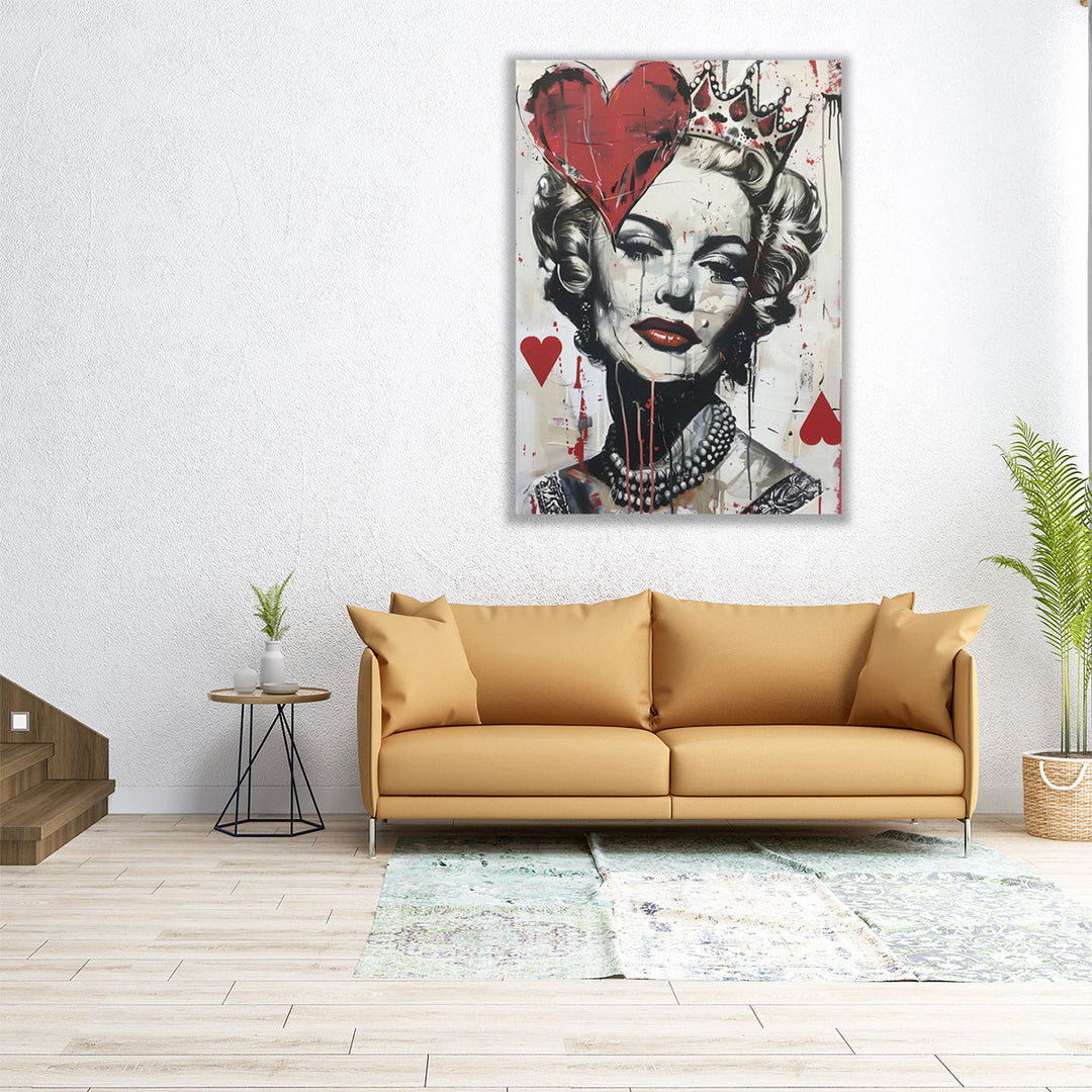 Queen Of Hearts - Canvas Print Wall Art