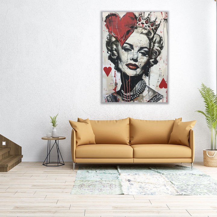 Queen Of Hearts - Canvas Print Wall Art