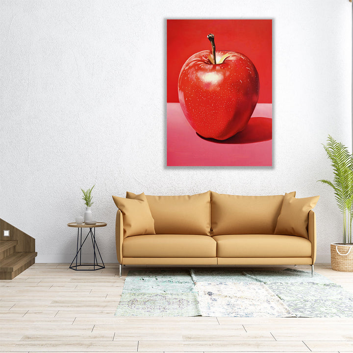 large kitchen art – bold apple statement