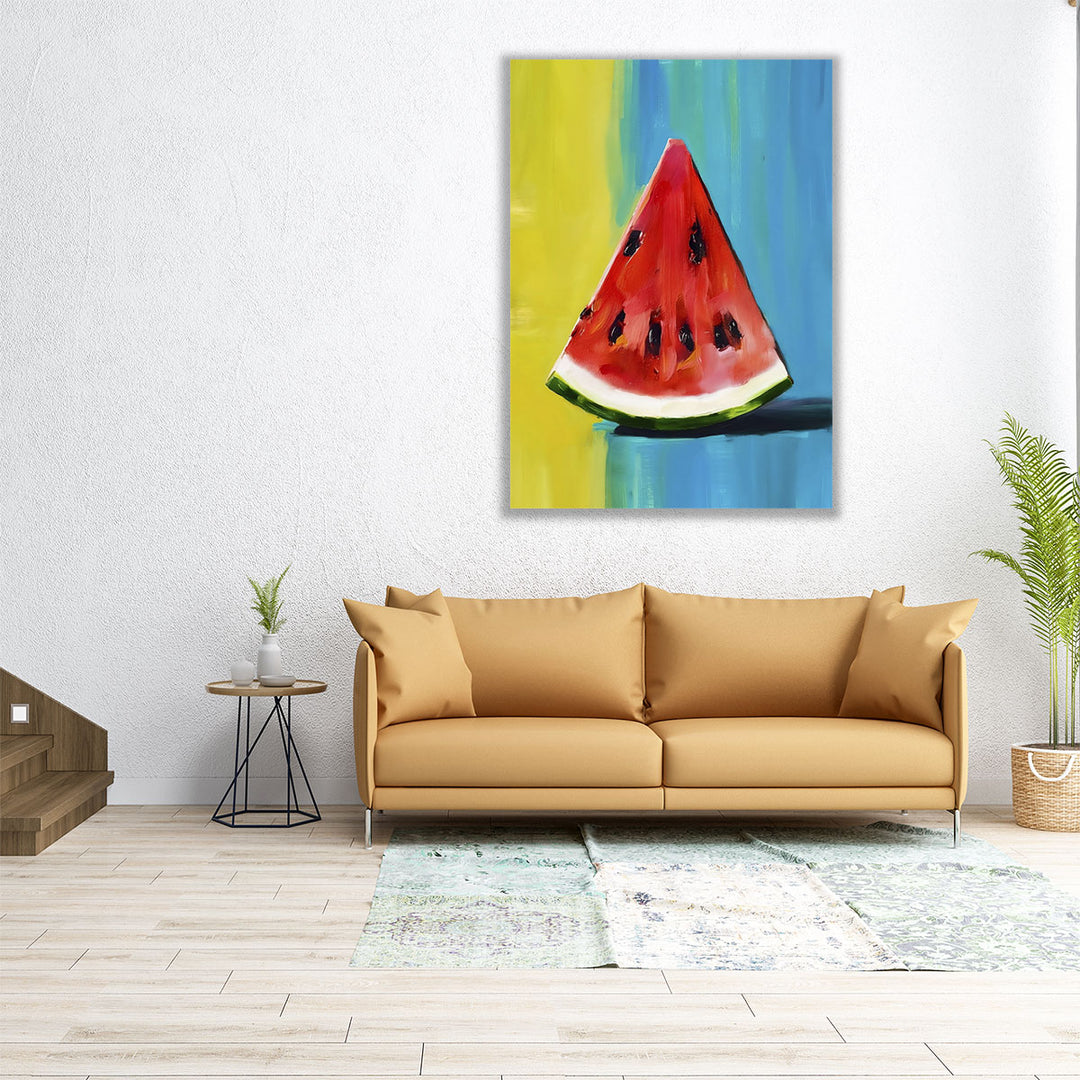 Watermelon Slice - Canvas Print Wall Art