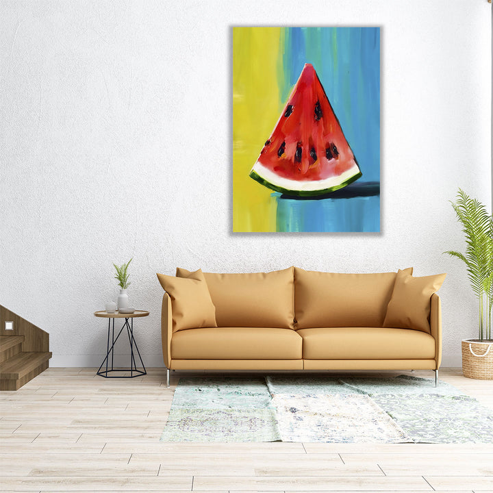 Watermelon Slice - Canvas Print Wall Art