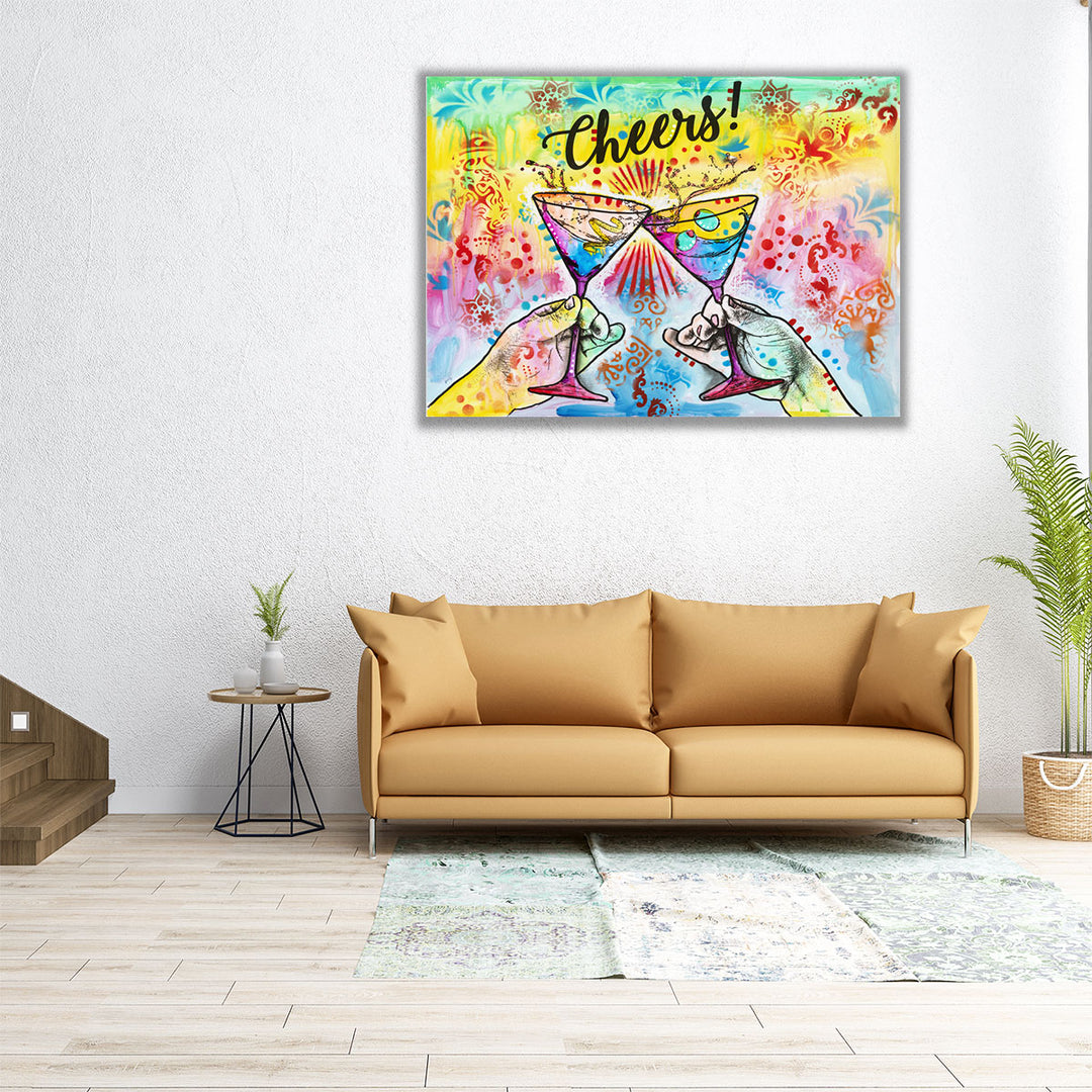 Cheers - Martini Splash - Canvas Print Wall Art