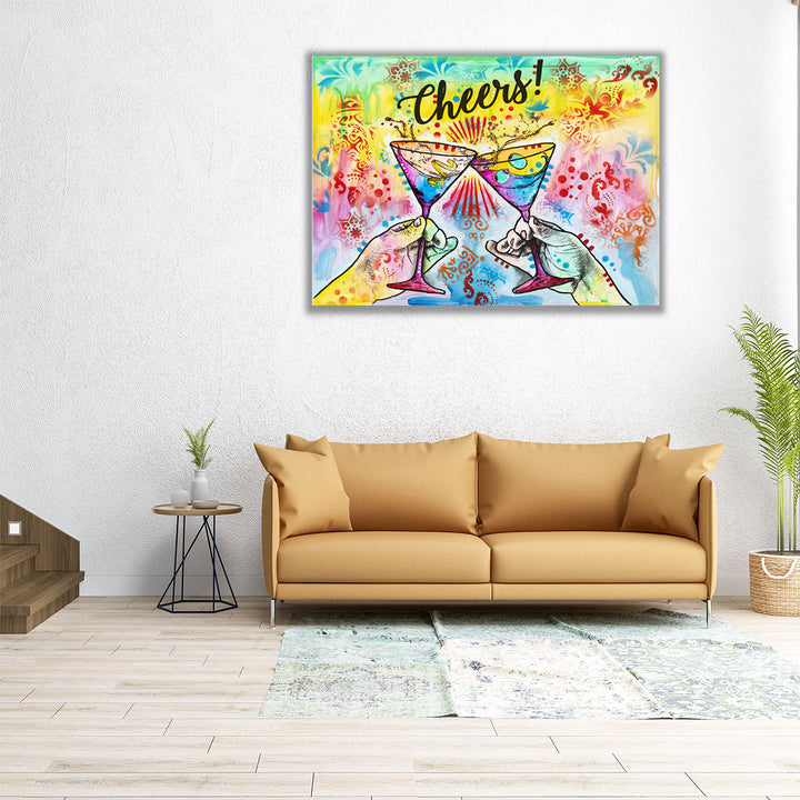 Cheers - Martini Splash - Canvas Print Wall Art