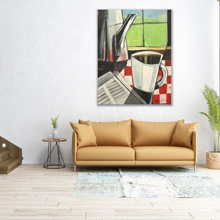 32x40 Canvas Print – abstract coffee design