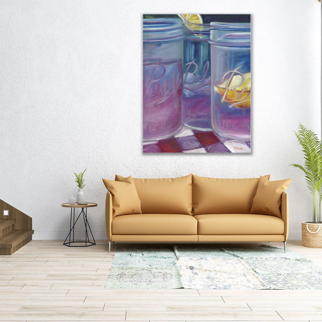 Lemonade Most Refreshing Drink - Canvas Print Wall Art