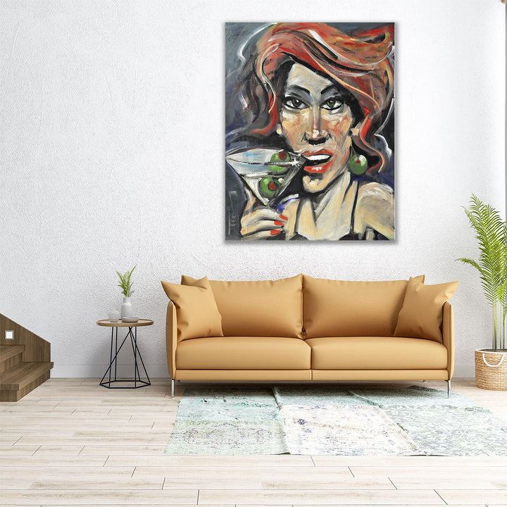 32x40 Canvas Print – modern cocktail abstraction