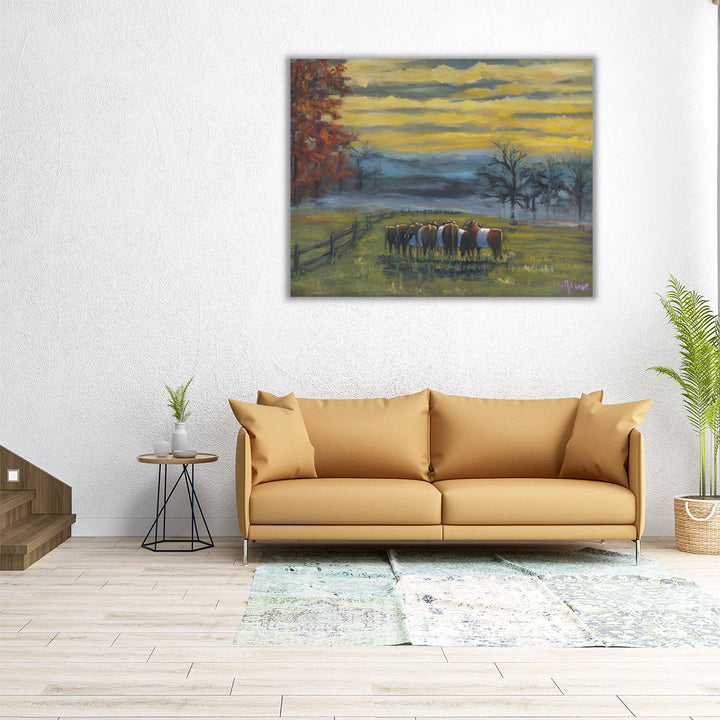 45x36 canvas featuring trees and rural landscape