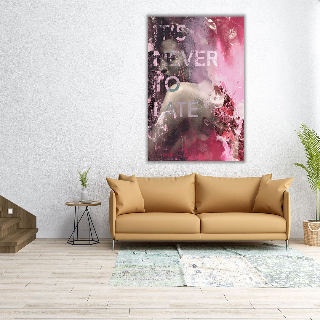 It’s Never Too Late - Canvas Print Wall Art