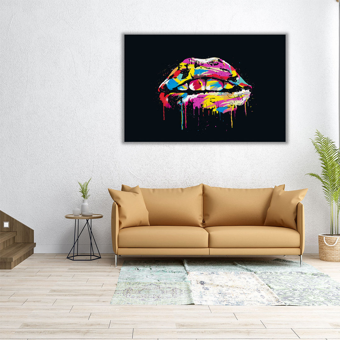 Colorful Lips - Canvas Print Wall Art