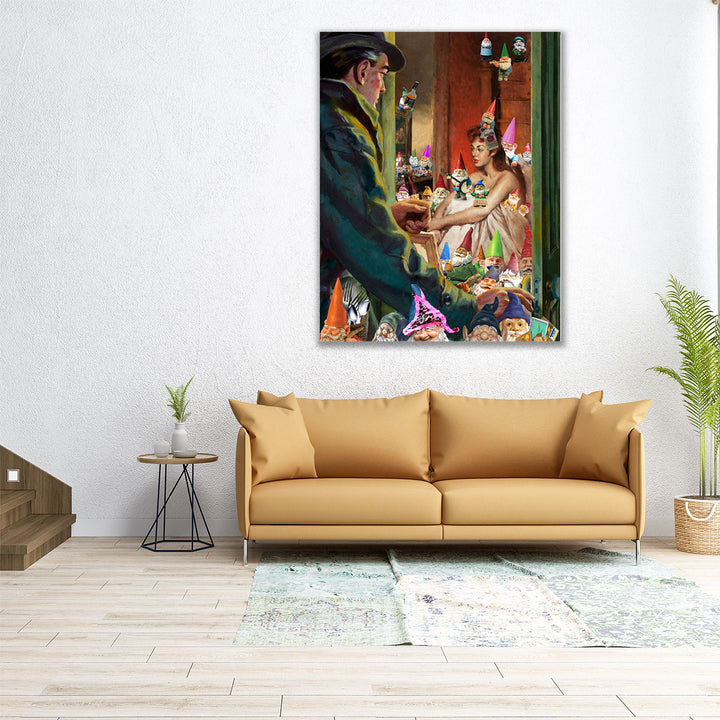 Gnome Alone - Canvas Print Wall Art