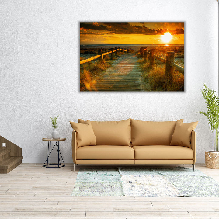 Sunset at the Beach - Canvas Print Wall Art