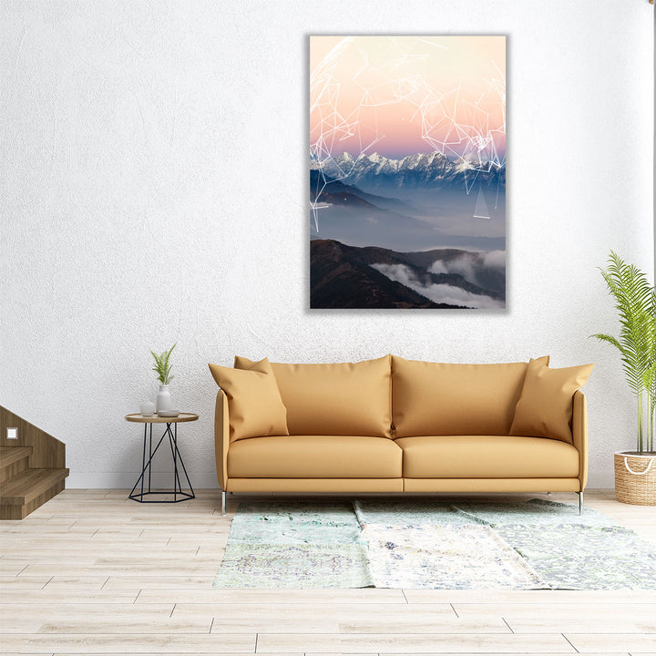 Geo Mountain - Canvas Print Wall Art