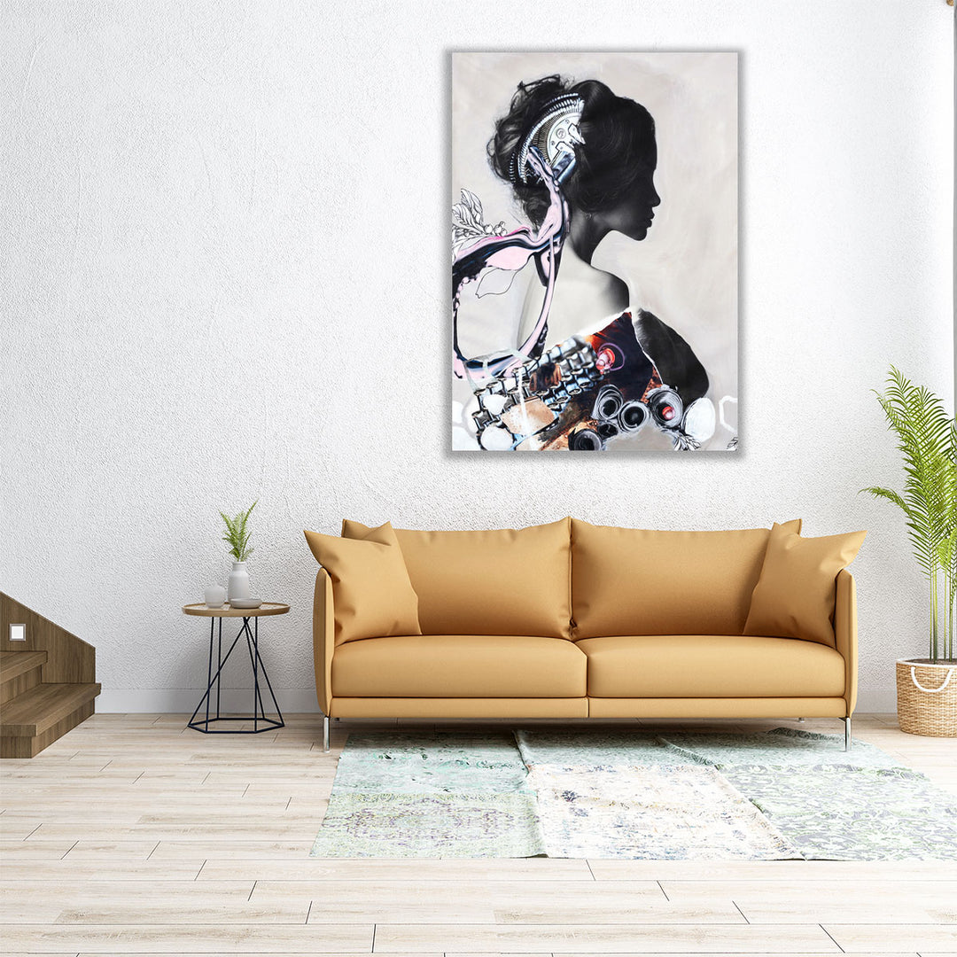 Pink Fluence 1 - Canvas Print Wall Art