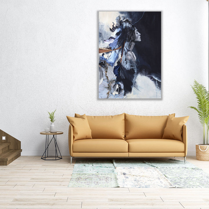Imperfection Blue - Canvas Print Wall Art