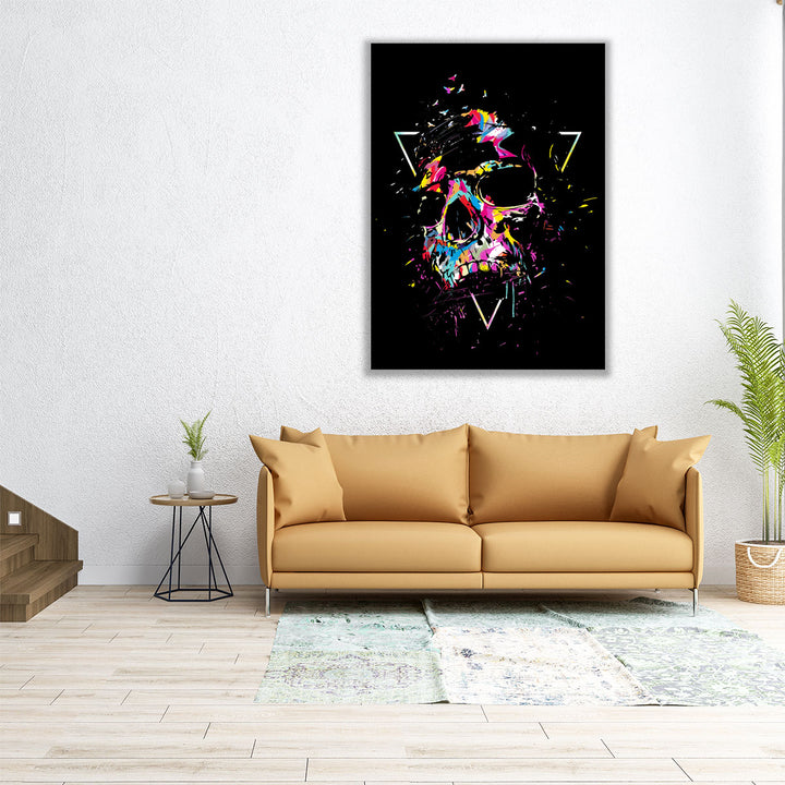 Skull X - Canvas Print Wall Art