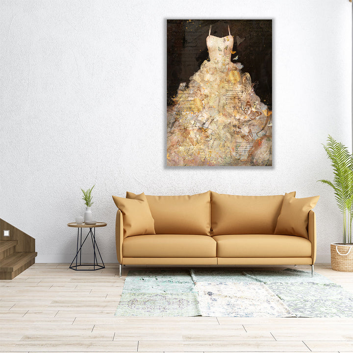 Butterfly Dress - Canvas Print Wall Art