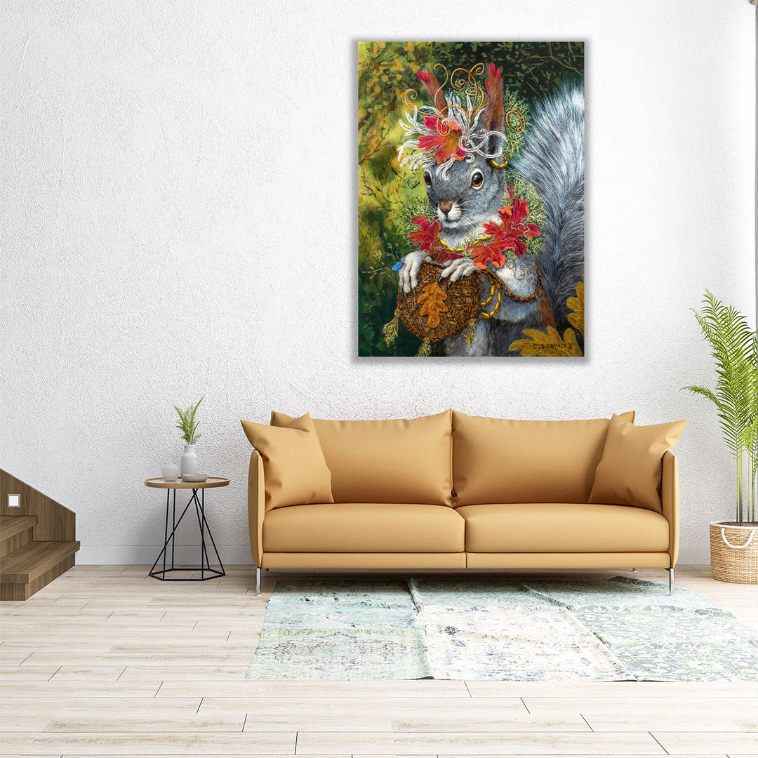 The Squirrelas Dream - Canvas Print Wall Art