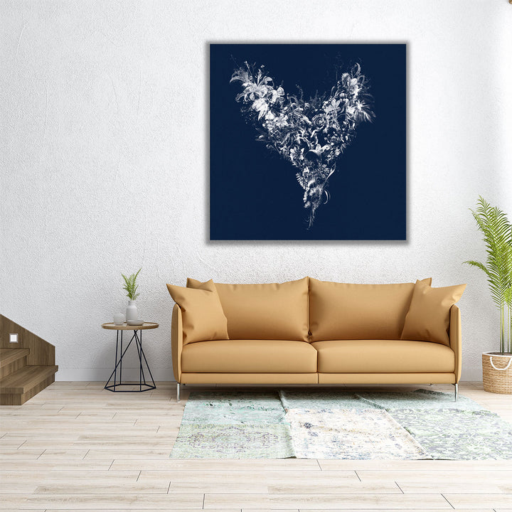 Heart Silhouette - Canvas Print Wall Art