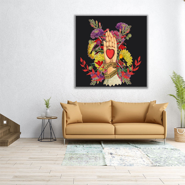 Love Is the Answer - Canvas Print Wall Art